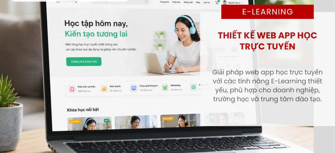 Thiết Kế Web App Học Trực Tuyến