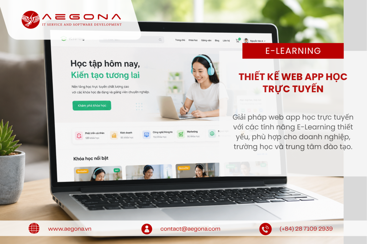 Thiết Kế Web App Học Trực Tuyến