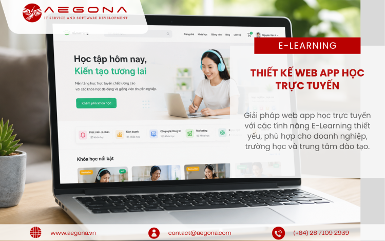 Thiết Kế Web App Học Trực Tuyến