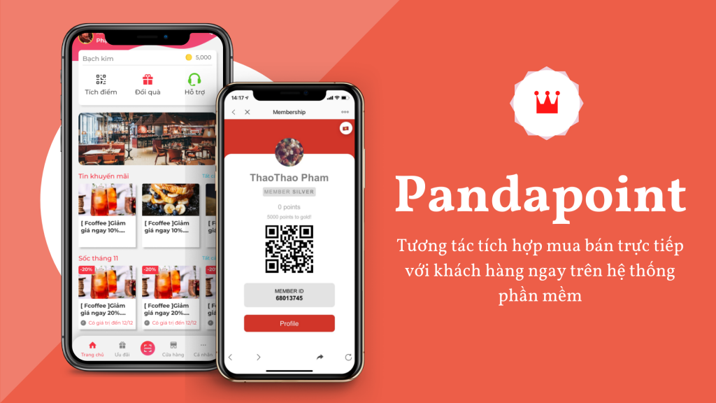 Phần mềm chăm sóc khách hàng, tích điểm thành viên Panda Loyalty