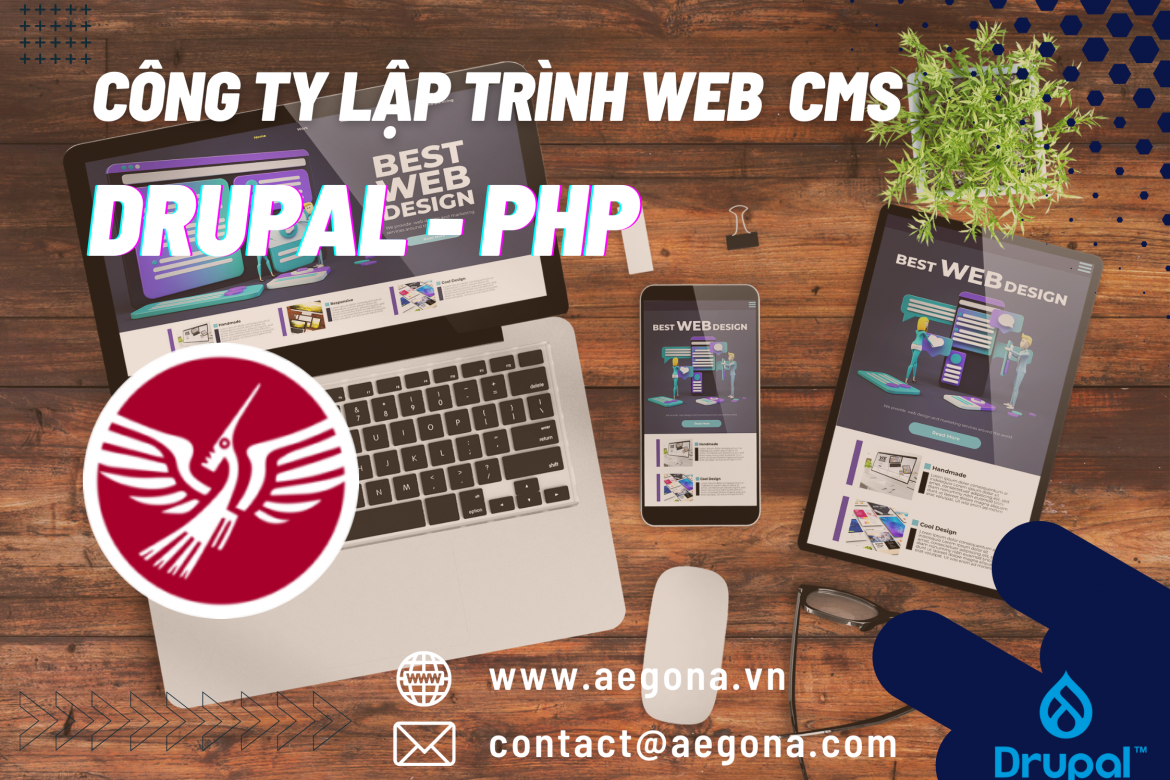 Cùng Aegona tìm hiểu về nền tảng Drupal CMS là gì? Có nên xây dựng website dựa trên nền tảng Drupal? Giởi thiệu địa chỉ cung cấp dịch vụ lập trình website CMS tin tức - thương mại điện tử uy tín