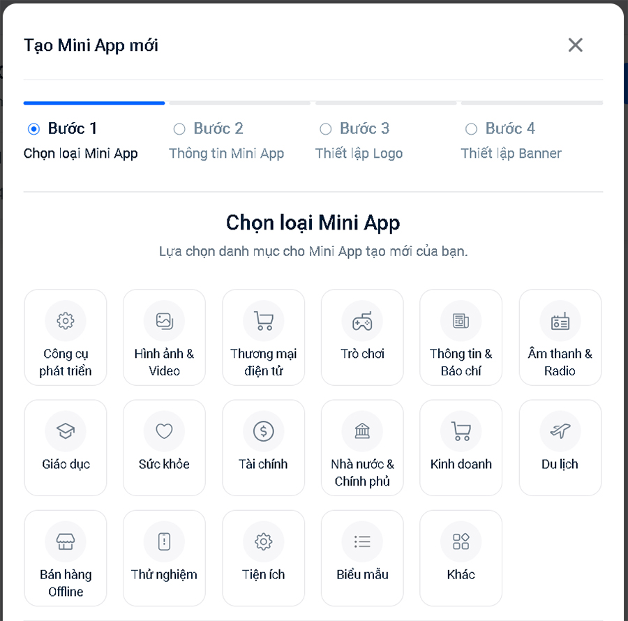 Hướng dẫn tạo Mini App trên Zalo