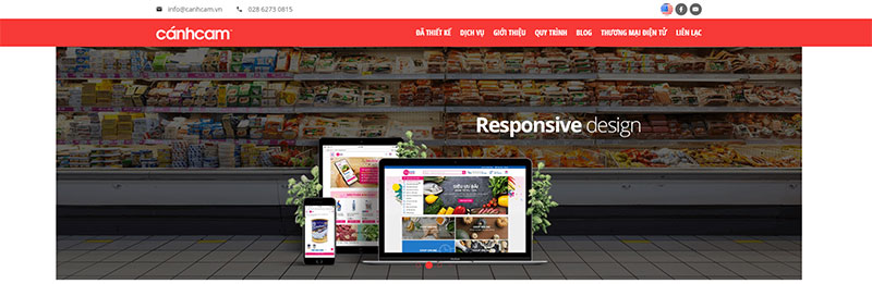 Dịch vụ thiết kế web Shopify của Cánh Cam