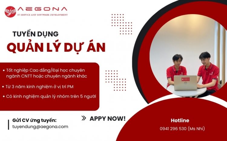 Công ty Aegona tuyển dung PM
