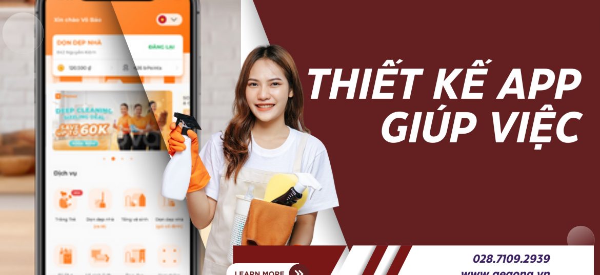 Thiết kế app giúp việc nhà theo cầu