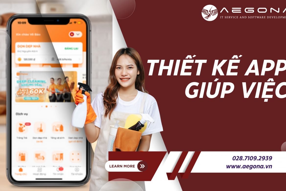 Thiết kế app giúp việc nhà theo cầu
