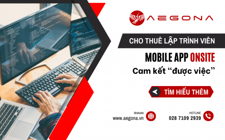 Cho thuê lập trình viên mobile app onsite fulltime
