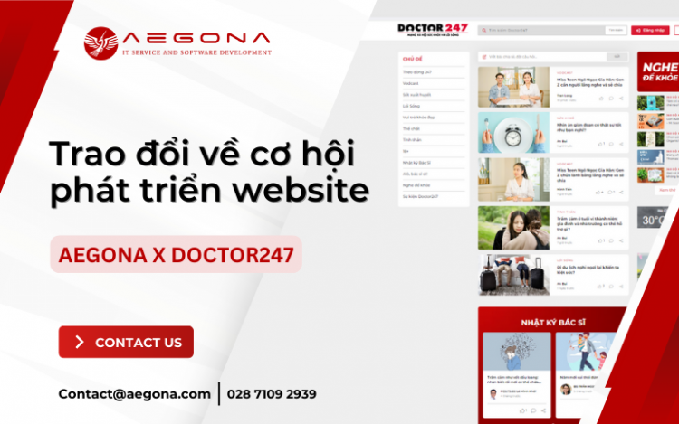 Aegona Cùng Doctor247 Trao Đổi Về Cơ Hội Phát Triển Website
