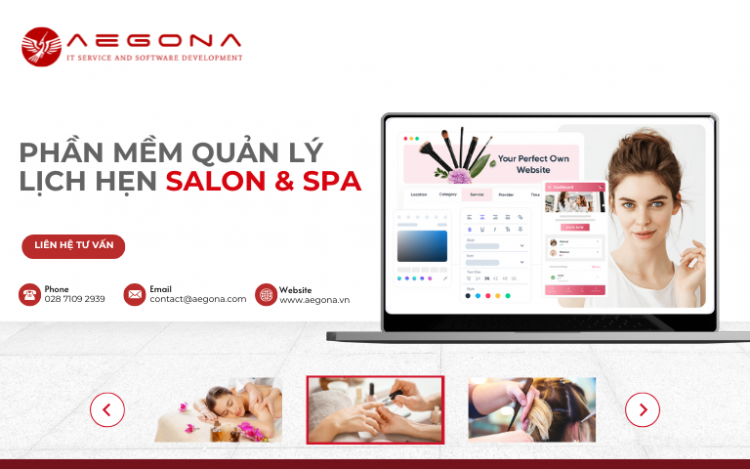 phần mềm booking salon