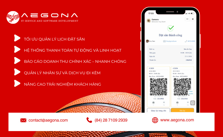 Top 5 Lợi Ích Tối Ưu Khi Sử Dụng Phần Mềm Đặt Sân Bóng Rổ GAMORA 