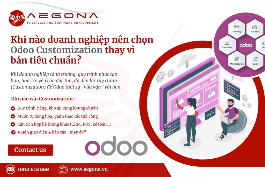 Khi nào doanh nghiệp cần Odoo Customization thay vì bản tiêu chuẩn?  