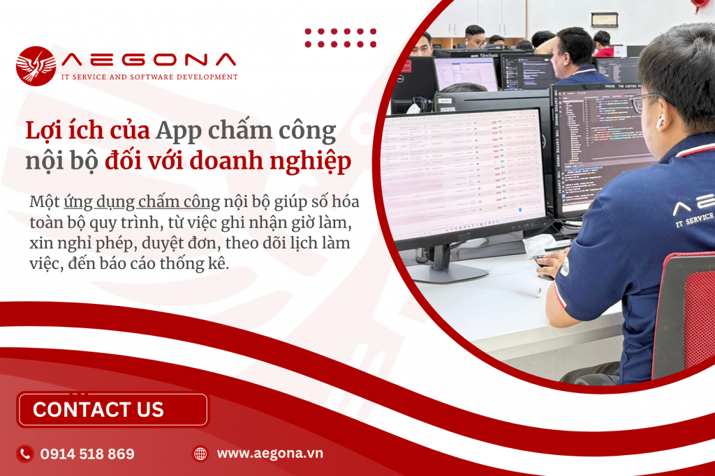 Aegona – Đơn vị thiết kế App chấm công và nội bộ doanh nghiệp uy tín