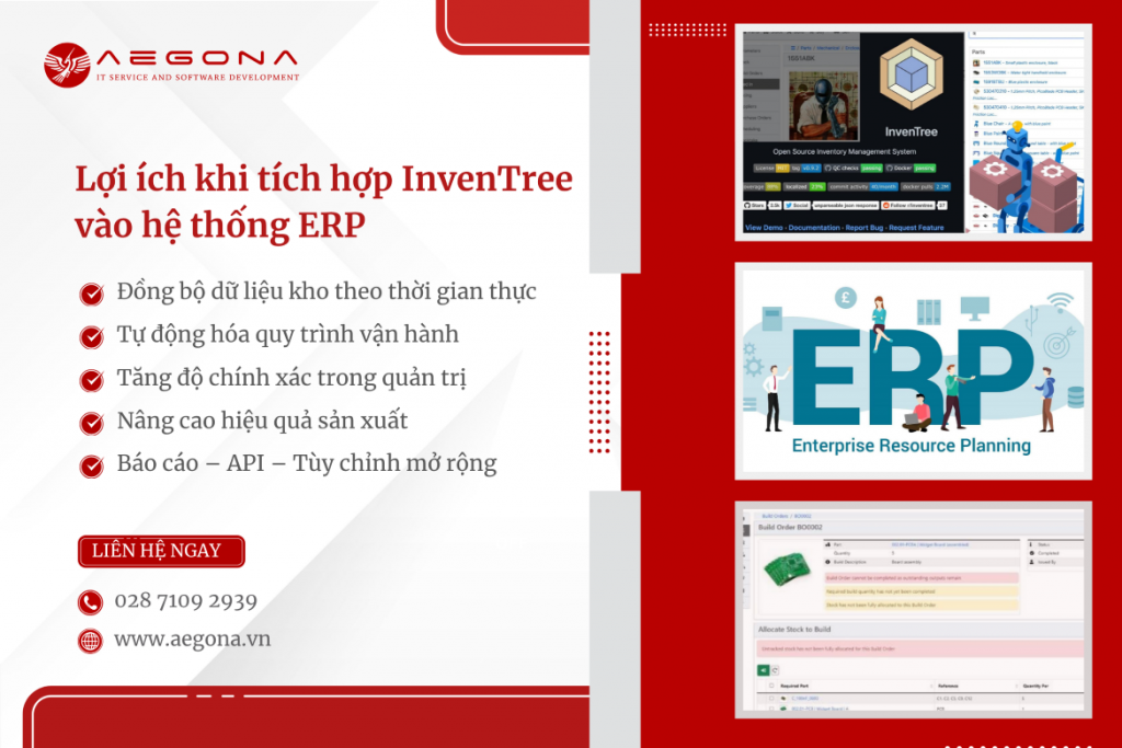 Lợi ích khi tích hợp Phần mềm quản lý kho InvenTree vào hệ thống ERP