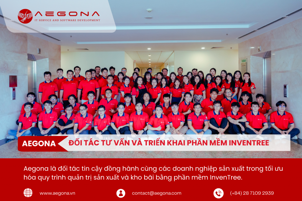 Aegona – Đối tác tư vấn và triển khai phần mềm InvenTree chuyên nghiệp