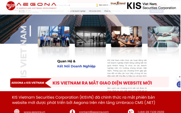 KIS Vietnam Ra Mắt Giao Diện Website Mới | Nâng Tầm Trải Nghiệm Số