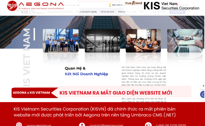 KIS Vietnam Ra Mắt Giao Diện Website Mới | Nâng Tầm Trải Nghiệm Số