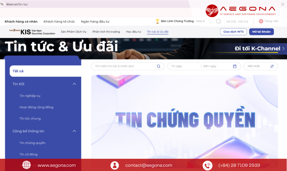 Website KISVN - Tin tức