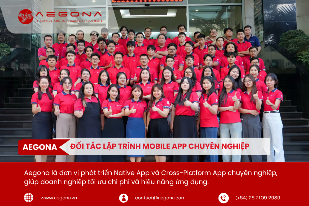 Aegona – Đối tác Lập trình Mobile App uy tín, chuyên nghiệp