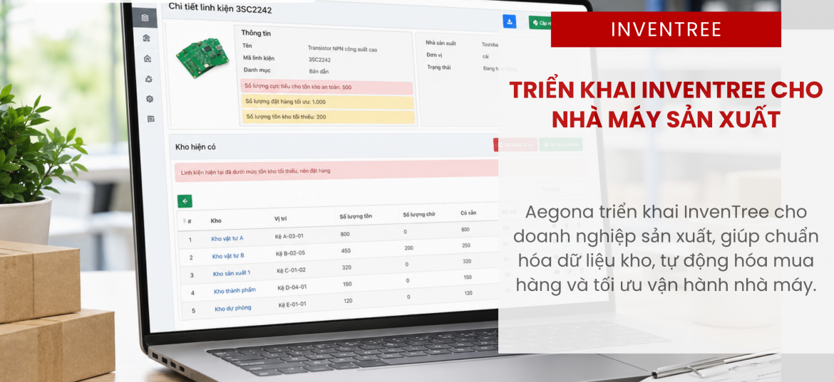 Triển Khai InvenTree Cho Nhà Máy Sản Xuất: Tối Ưu Quản Lý Mua Hàng & Tồn Kho