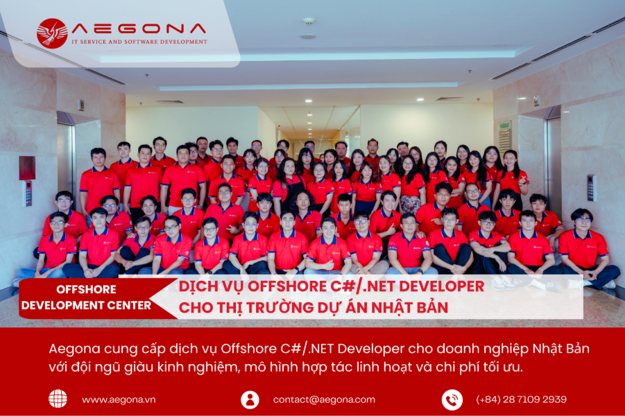 Dịch vụ Offshore C#/.NET Developer cho thị trường dự án Nhật Bản
