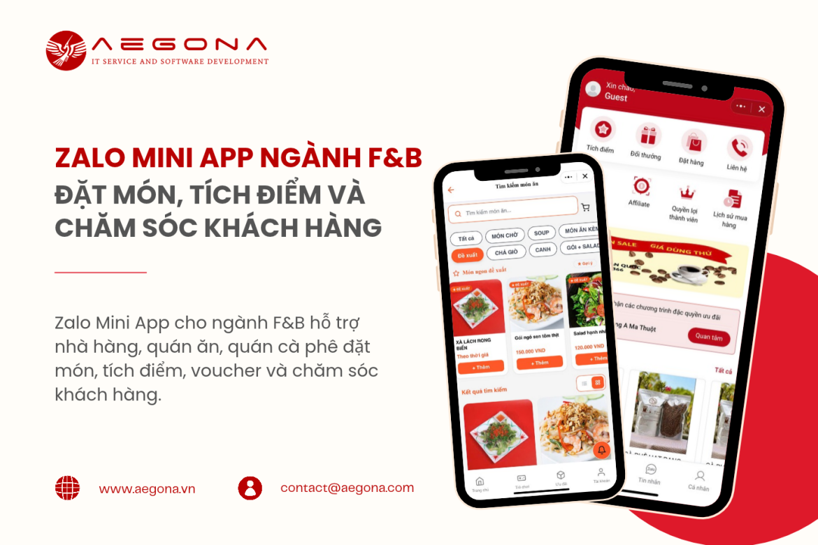 Zalo Mini App Ngành F&B