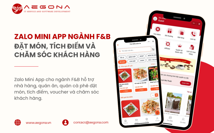 Zalo Mini App Ngành F&B