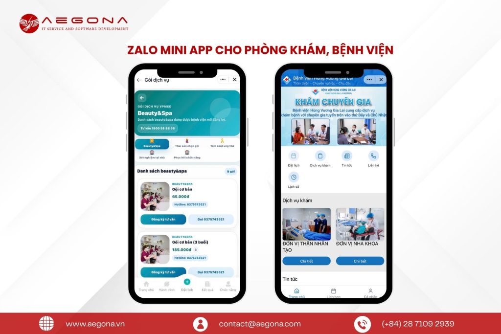 Zalo Mini App cho phòng khám, bệnh viện