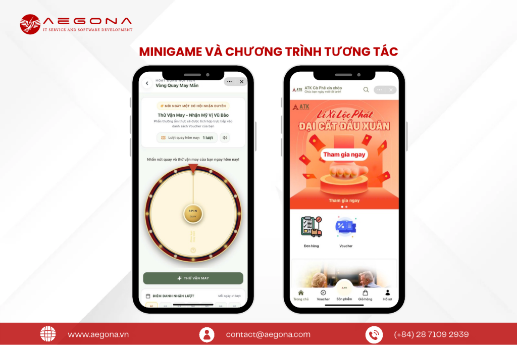 Minigame và chương trình tương tác trên Zalo mini app