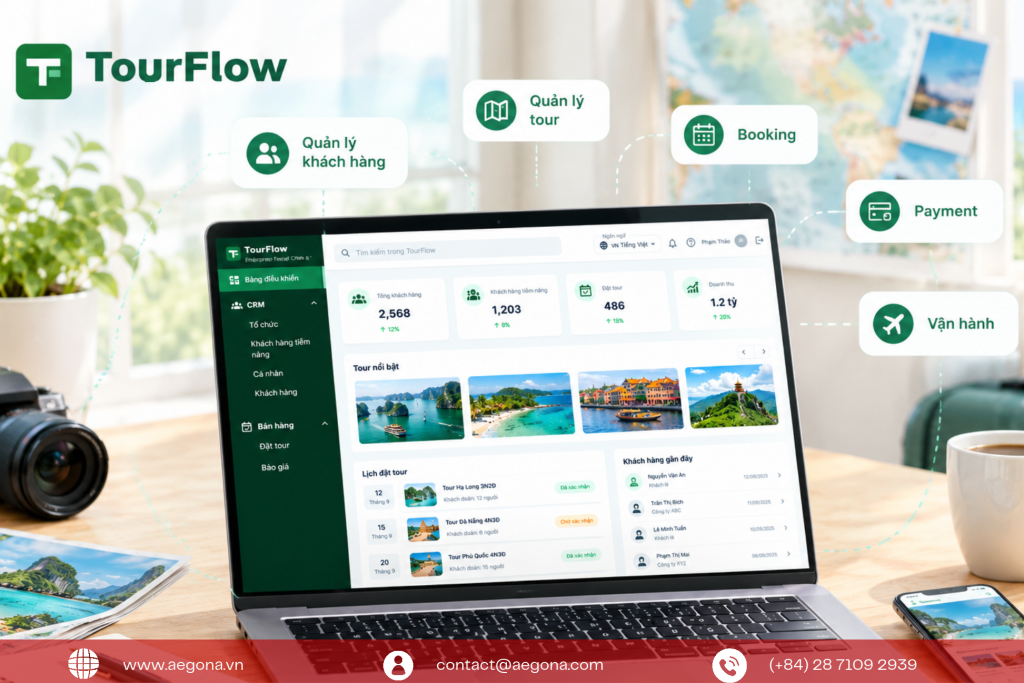 TourFlow – Nền tảng quản lý tour, booking và khách hàng toàn diện