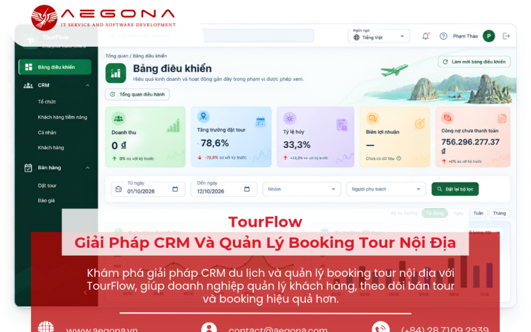 Giải Pháp CRM Và Quản Lý Booking Tour Nội Địa Với TourFlow